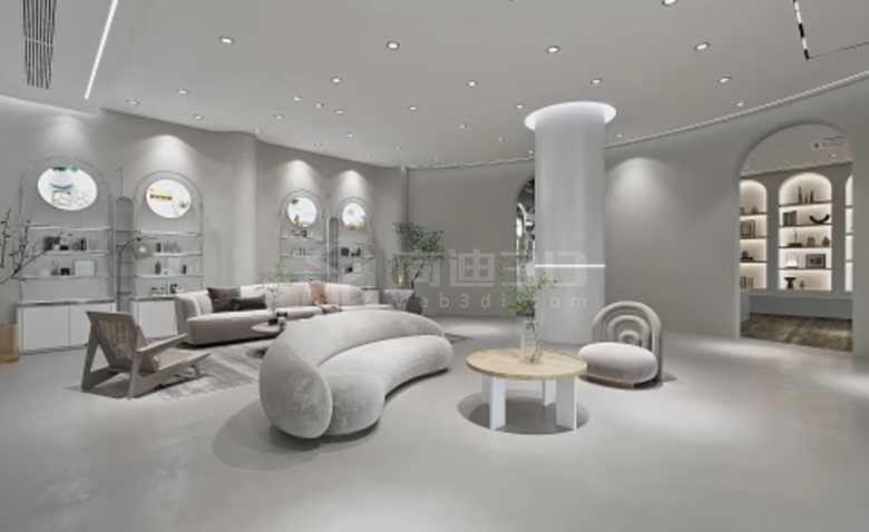 客厅家具VR效果展示：3D建模呈现的完美家居