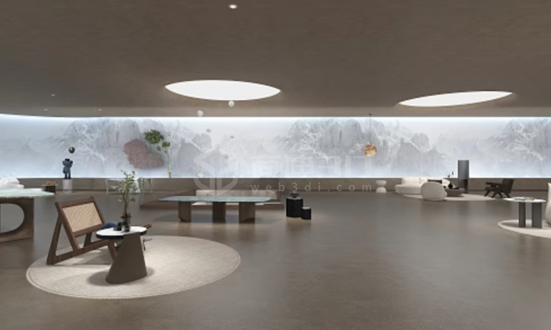 茶幾電視櫃的3D展示：VR全景技術呈現