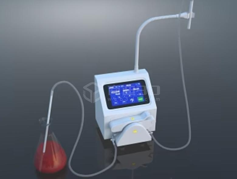 血红蛋白、血乳酸、血气、血流、血液血球分析仪三维建模web3d医疗产品可视化展示