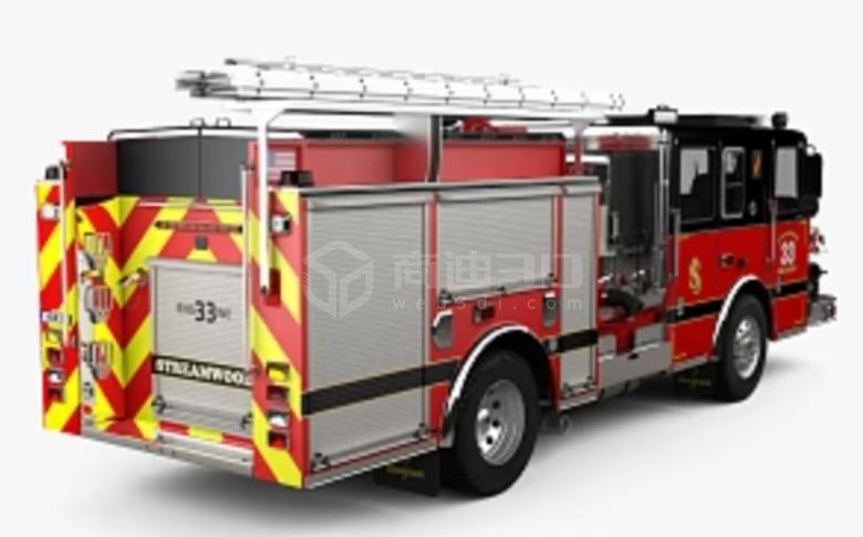 消防车三维建模web3d汽车展示H5三维互动