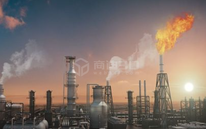 石油化工廠工程三維演示動畫制作