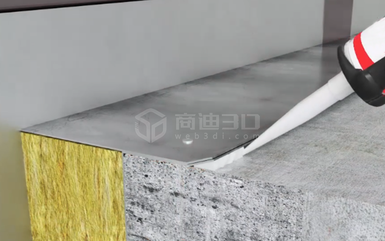 視頻制作防火漆施工流程三維動畫