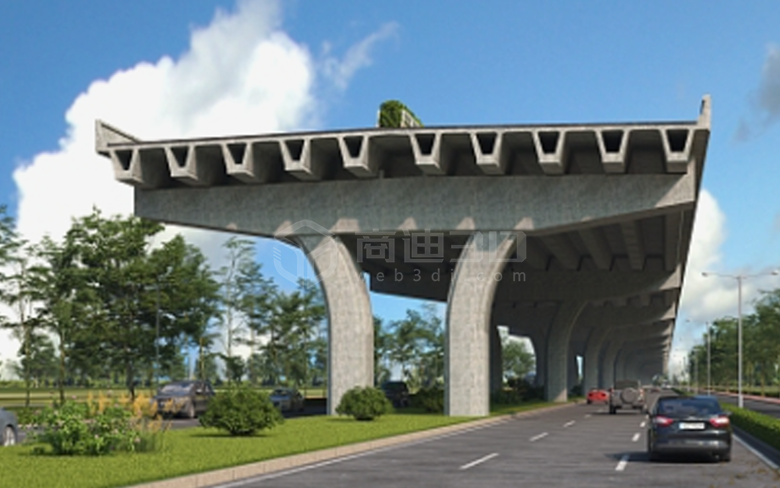 高架橋3d建模在線三維交互展示