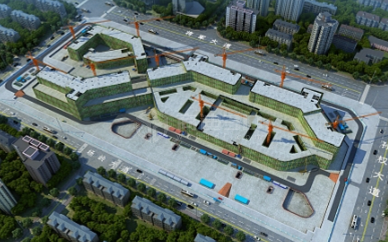施工建筑過程三維漫游動畫演示