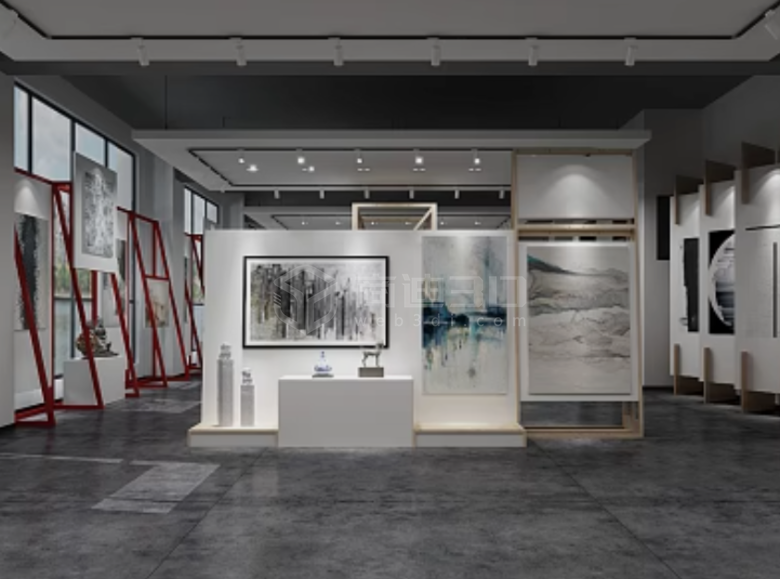 線上藝博會：多件作品於藝術VR展廳中展示