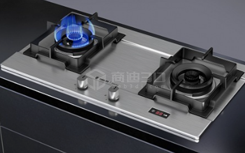廚房電器燃?xì)庠钊S動畫視頻制作
