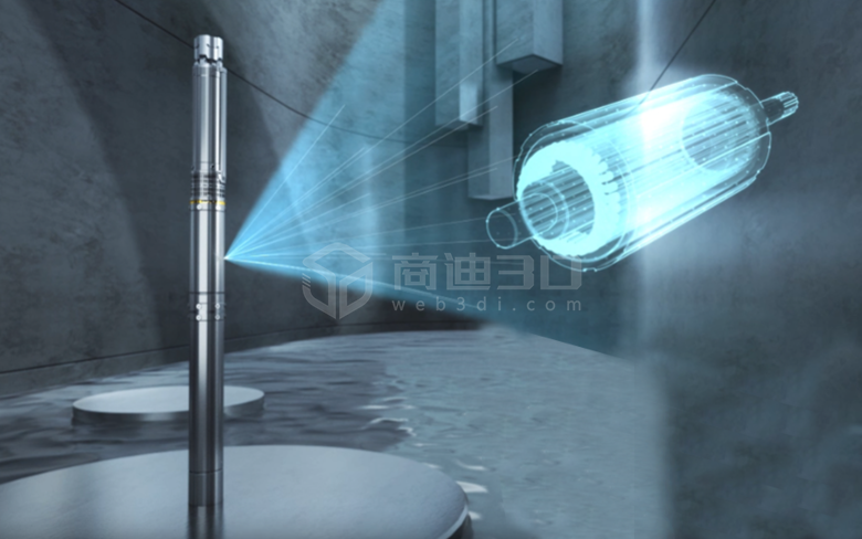 潛水電泵三維動畫演示視頻制作