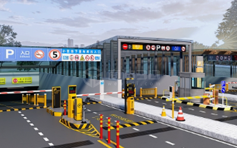 停車場(chǎng)3d建模在線定制化360度旋轉(zhuǎn)三維交互展示