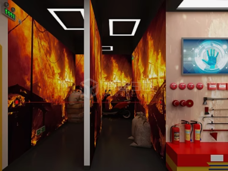 消防安全教育VR線上展廳：VR技術結合3D建模與模擬現實