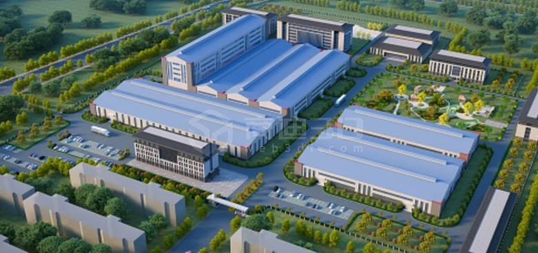 3D模型打造工廠效果圖：聚焦廠房鳥瞰的震撼瞬間