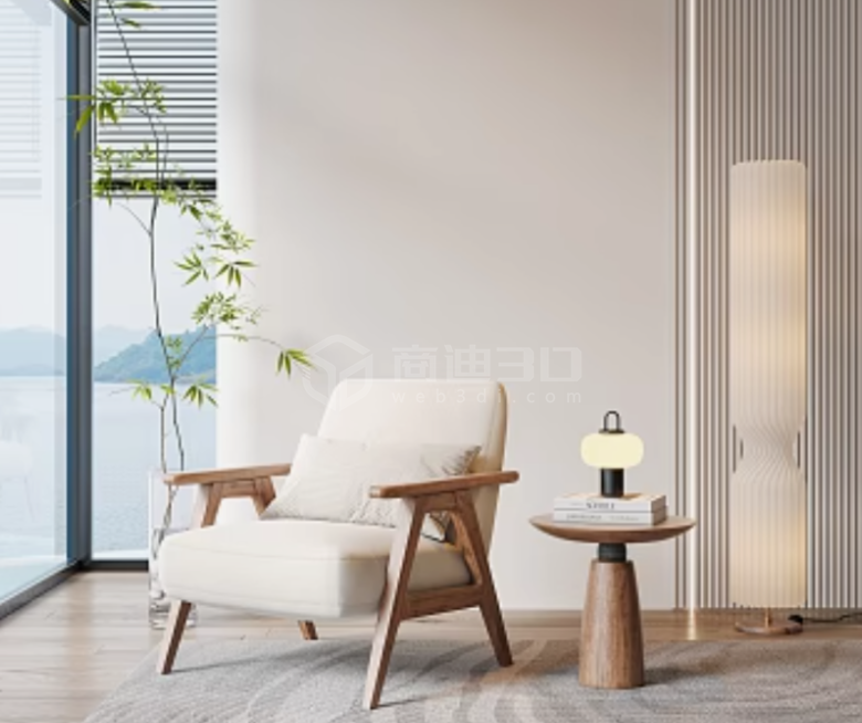 現(xiàn)代沙發(fā)椅效果圖：3D建模帶來的家居靈感盛宴