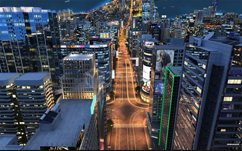 智慧夜景可视化3D建模：3D技术如何实现全域灯光秒级调控？