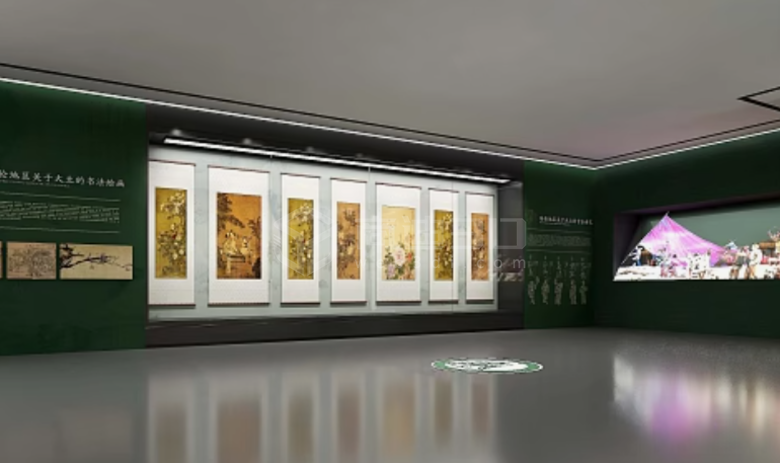 古代书画3D扫描展示｜沉浸式线上艺术展厅搭建
