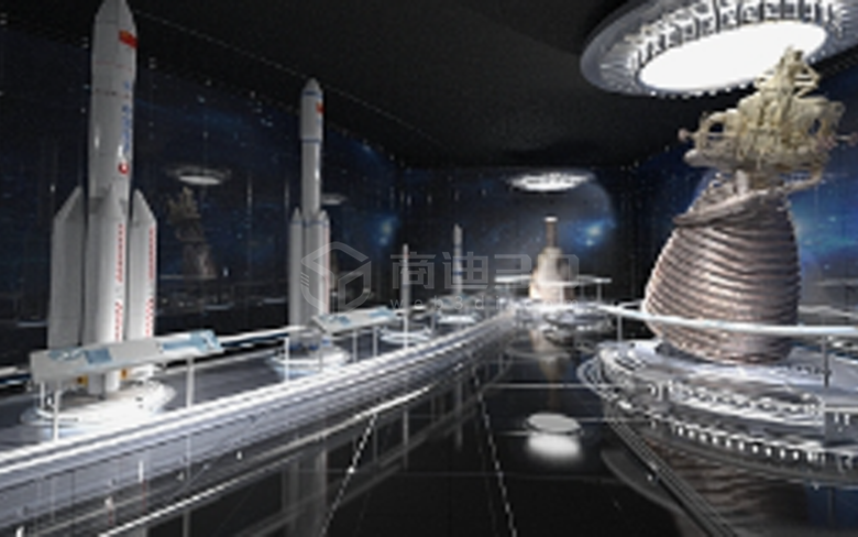 航空航天科技教育线上虚拟展厅制作