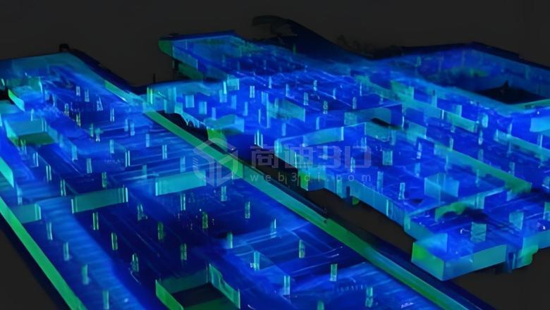 智慧停车场三维扫描3d建模可视化数字孪生模型制作