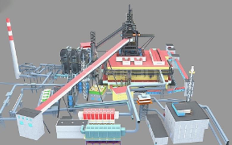 工业炼铁高炉：冶炼钢铁厂L2级别3d扫描建模的深度探索