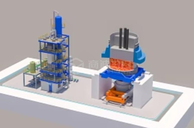 冶金熔炉3d建模三维可视化web3d展示