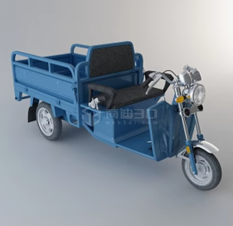农用三轮车 电动三轮 三轮货车三维建模制作web3d展示