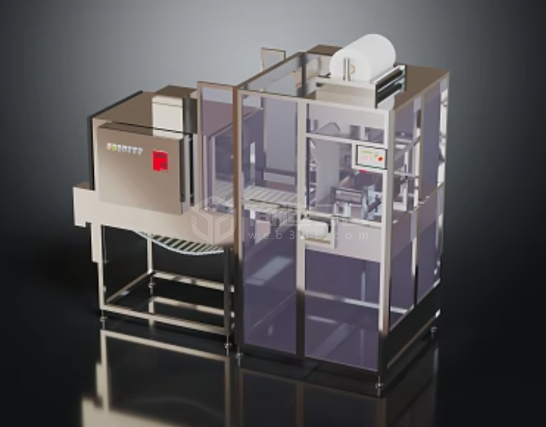 塑料加工机床3D效果图制作-专业设备三维建模渲染