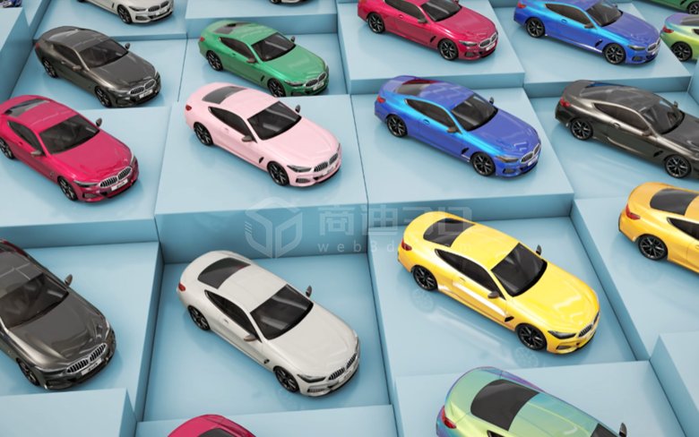汽车改色3d宣传动画视频制作