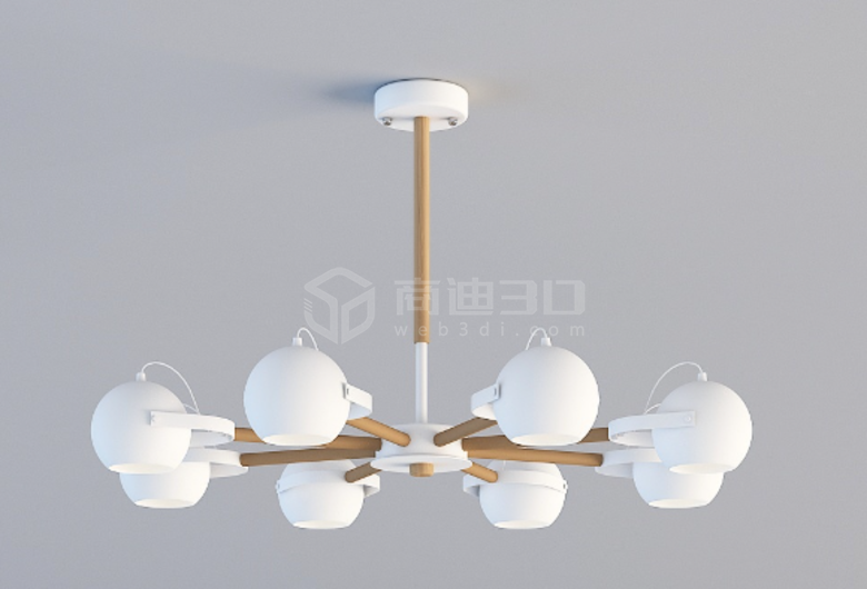 灯具电灯吊灯三维建模可视化web3d展示