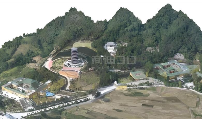 景区无人机航拍倾斜摄影3d可视化建模