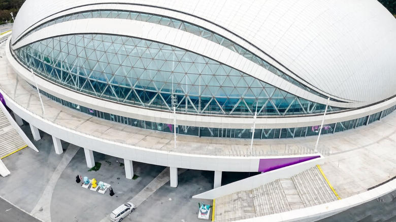 会展中心3d高斯点云扫描建模