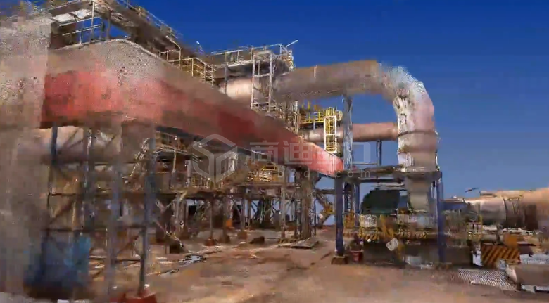 钢厂煤炉3d实景点云扫描建模