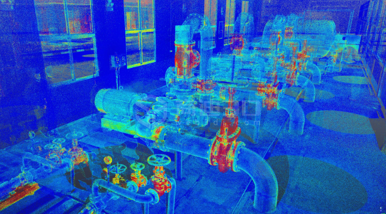 泵房管道三维扫描实景3D可视化建模