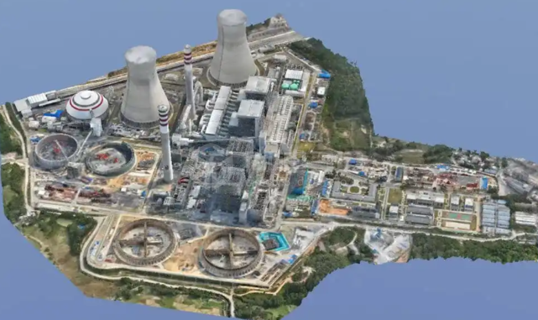 工厂地图建筑倾斜摄影无人机扫描建模3d可视化