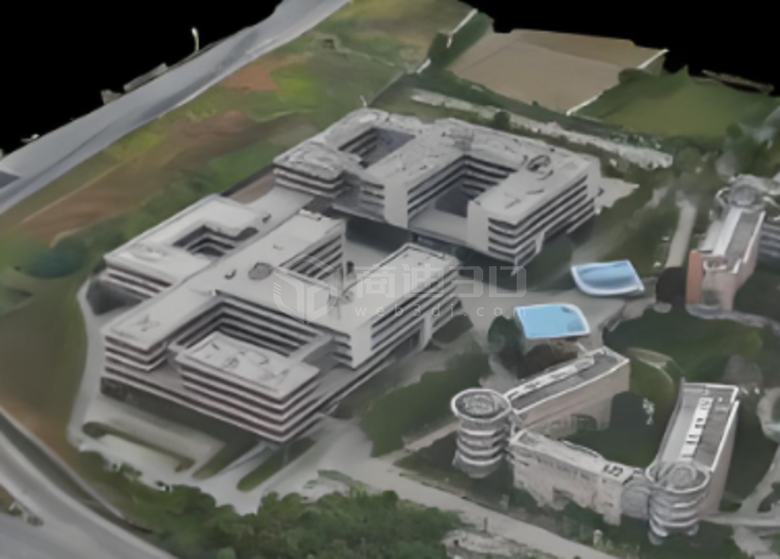 大学校园倾斜摄影三维实景建模