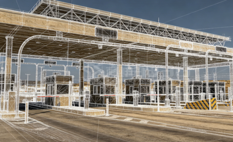 高速收费站实景三维扫描构建3D可视化数字建模