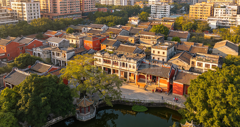 古建景区无人机倾斜摄影可视化数字孪生建模