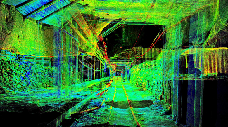 矿洞隧道3d点云扫描建模