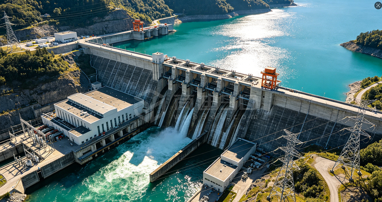 水力发电站无人机倾斜摄影可视化数字孪生建模