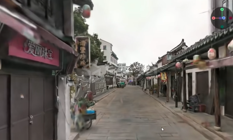 文化古镇3d点云扫描建模展示
