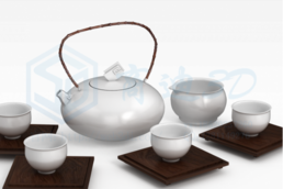 茶具效果圖建模渲染找商迪3D