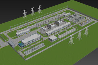 三维地图_电站三维地图建模_智慧电站3d可视化