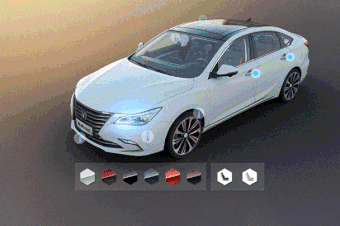 車輛3d建模產(chǎn)品展示_VR全景看車