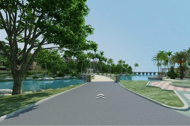 3D全景建模VR景区度假村线上3D展示设计