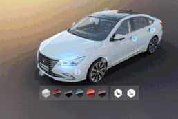 汽車3d展示頁面VR在線虛擬看車線上車展