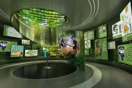 VR展馆鸟瞰720度全景展厅3D漫游展会技术解说