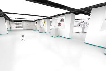 線上企業展廳-vr展廳-鑰匙扣企業虛擬展廳在線展示