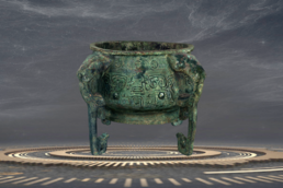 青銅古鼎建模VR線上H5三維虛擬3D展示
