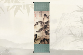 古董收藏水墨画，人物画，山川画，花鸟画，界面模型VR线上H5三维虚拟全景线上3D展示