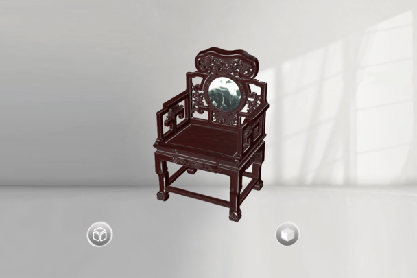 家具3D掃描中堂椅模型在線VR可視化三維展示