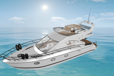 线上模型3d展示游艇快艇海船运输