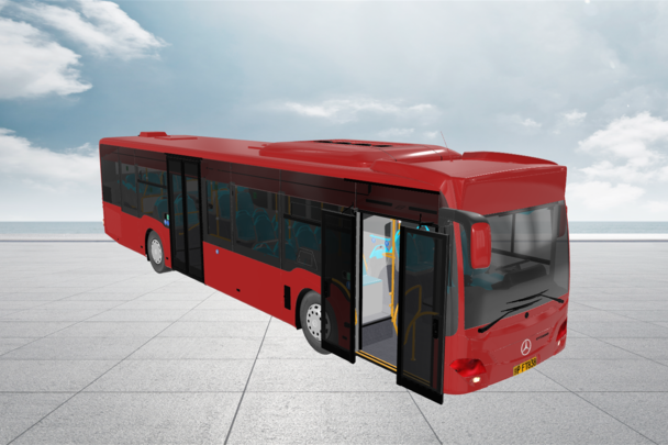 公交汽车模型三维互动展示