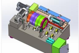  电动平板拔丝拉丝机web3d建模线上三维展示360 VR互动