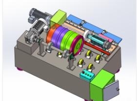  电动平板拔丝拉丝机web3d建模线上三维展示360 VR互动